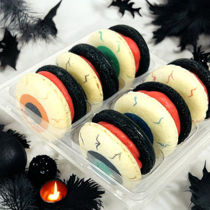 Halloween Eyeball Macarons - Macaron Centrale6 Pack