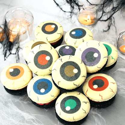 Halloween Eyeball Macarons - Macaron Centrale6 Pack