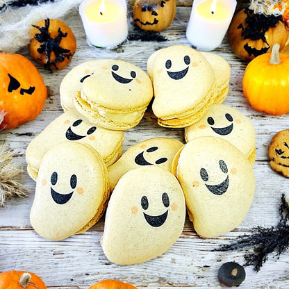 Halloween Ghost Macaron Trio – 6, 12, or 24 Pack - Macaron CentraleHalloween6 Pack