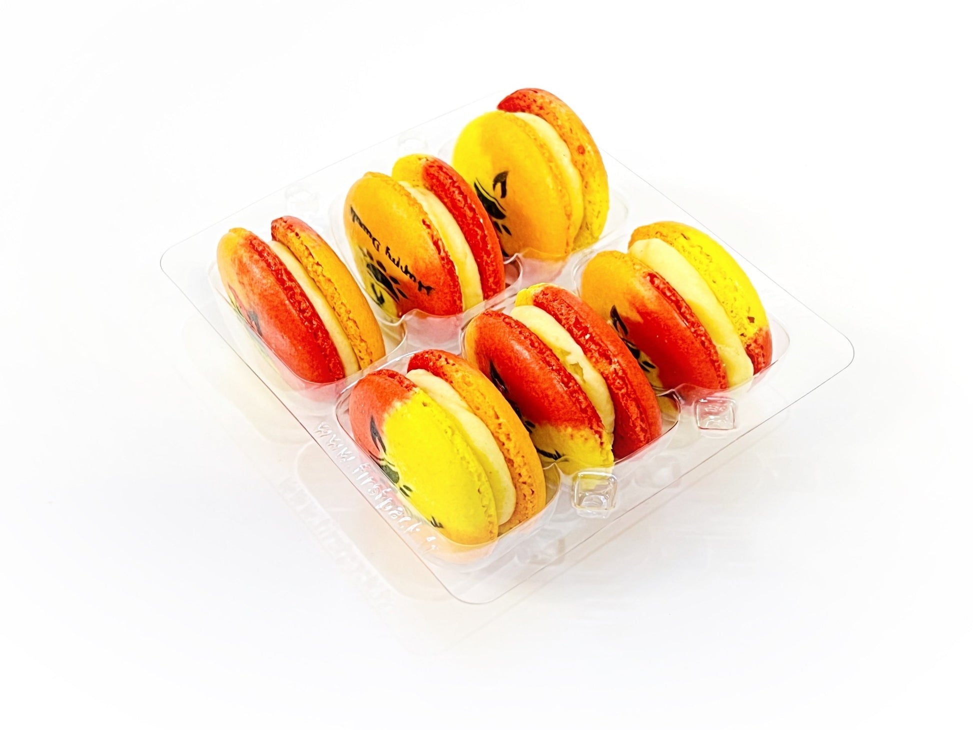 Happy Diwali French Macaron | Available in 6, 12 & 24 Pack | A Perfect Gift for Diwali Celebrations - Macaron CentraleMango Cardamom6 pack