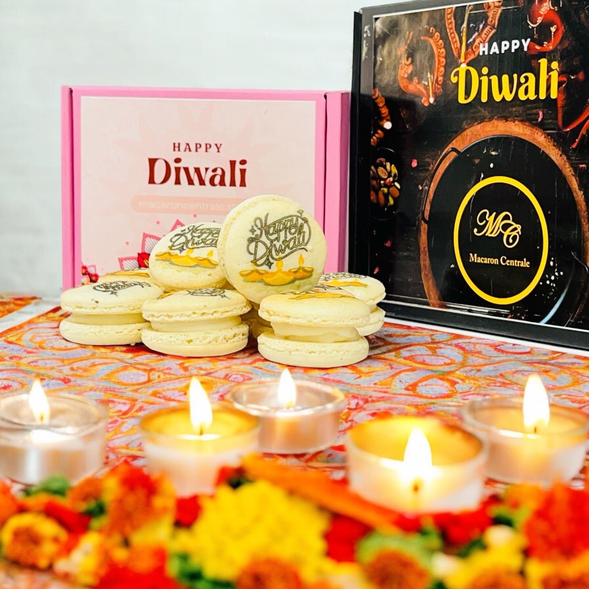 Happy Diwali Macarons - Macaron CentraleDiwali6 pack