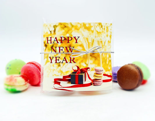 Happy New Year 6 Pack | Choose Your Own Flavor | Perfect for Gift Giving Season! - Macaron Centrale1 Flavor