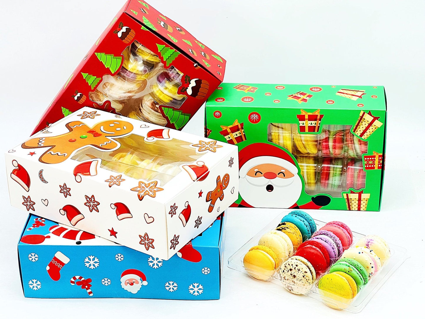 Holiday French Macaron Gift Box | 16 Pack Surprise Me! - Macaron Centrale