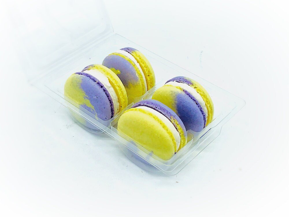 Honey Lavender Vegan Macarons - Macaron Centrale4 Pack