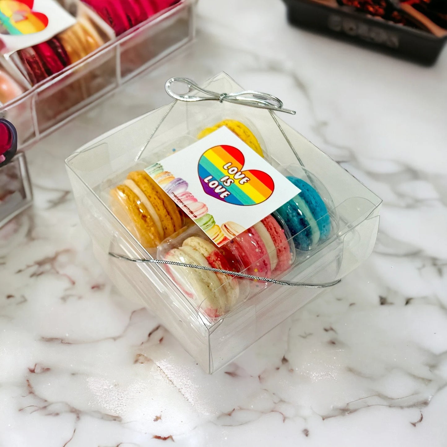 Sweet Sensation Macarons - Rainbow Heart Edition