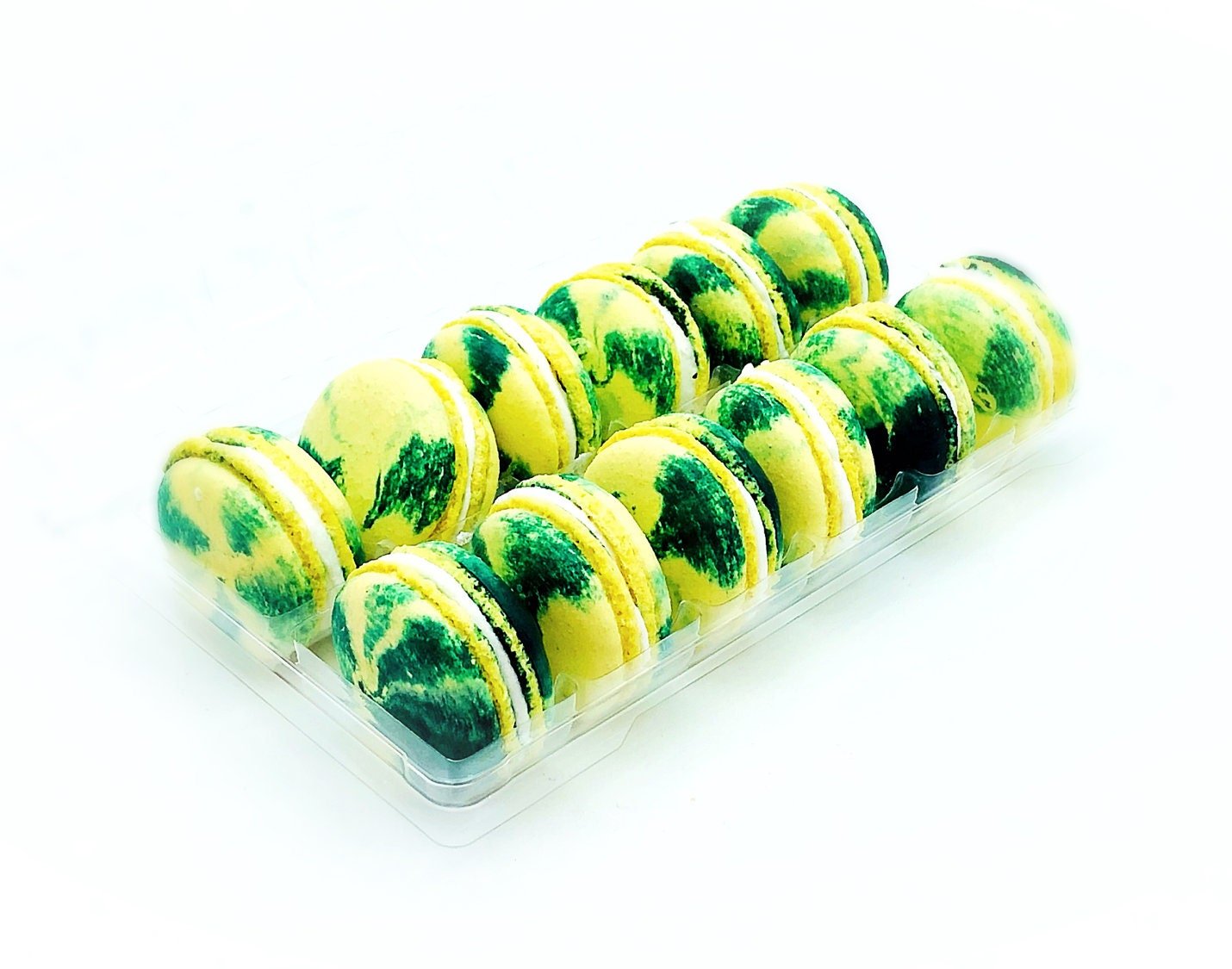 Kaffir Lime Lemonade Vegan Macarons - Macaron Centrale4 Pack