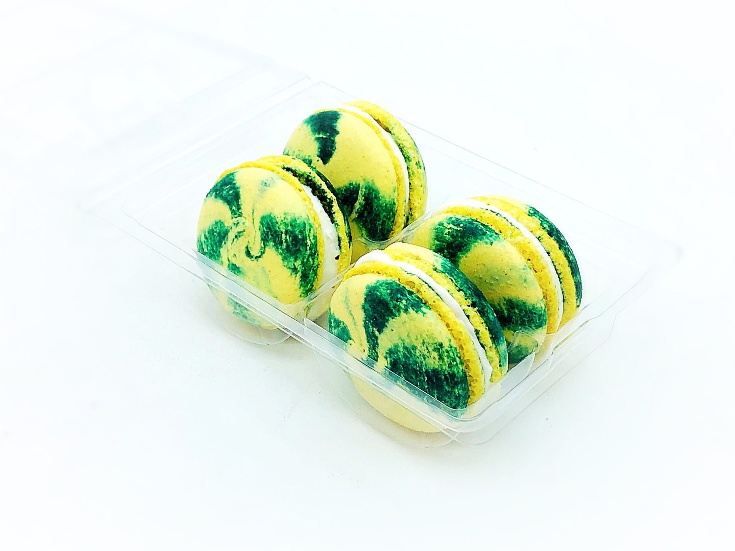 Kaffir Lime Lemonade Vegan Macarons - Macaron Centrale4 Pack