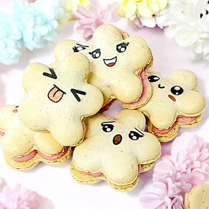 Kawaii Star Macarons – Cute Faces & Delicious Filling - Macaron Centrale5 Pack