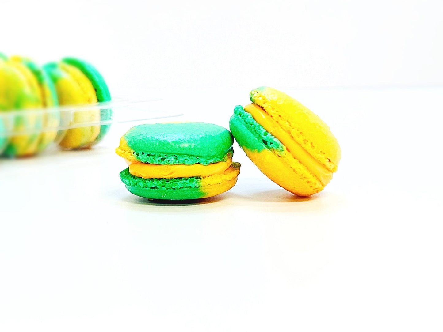 Kumquat French Macarons | Available in 6, 12 and 24 Pack - Macaron Centrale6 Pack