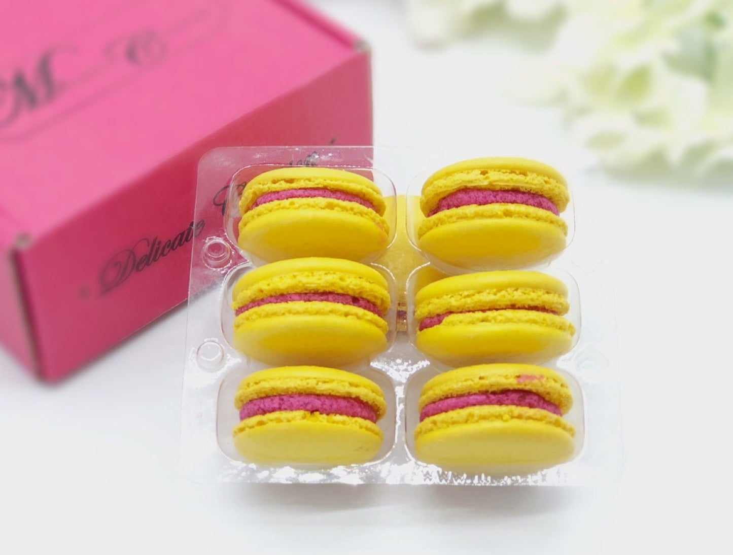 Lemon Berry French Macarons | Perfect for your next celebratory events. - Macaron Centrale