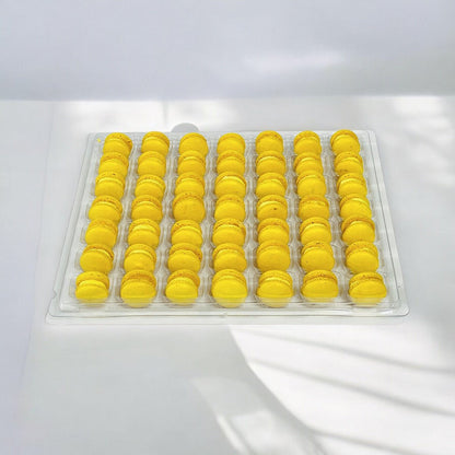 Lemon Mini Macarons - Perfect for Decorating Cupcakes, Cakes, Ice Cream, and More! - Macaron Centrale16 Pack