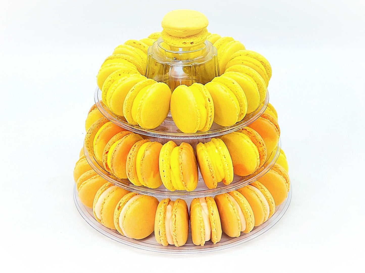 Lemon Orange Vegan French Macaron | Choose your Own flavors | Macaron Tower Included - Macaron Centrale3 Tier = 24