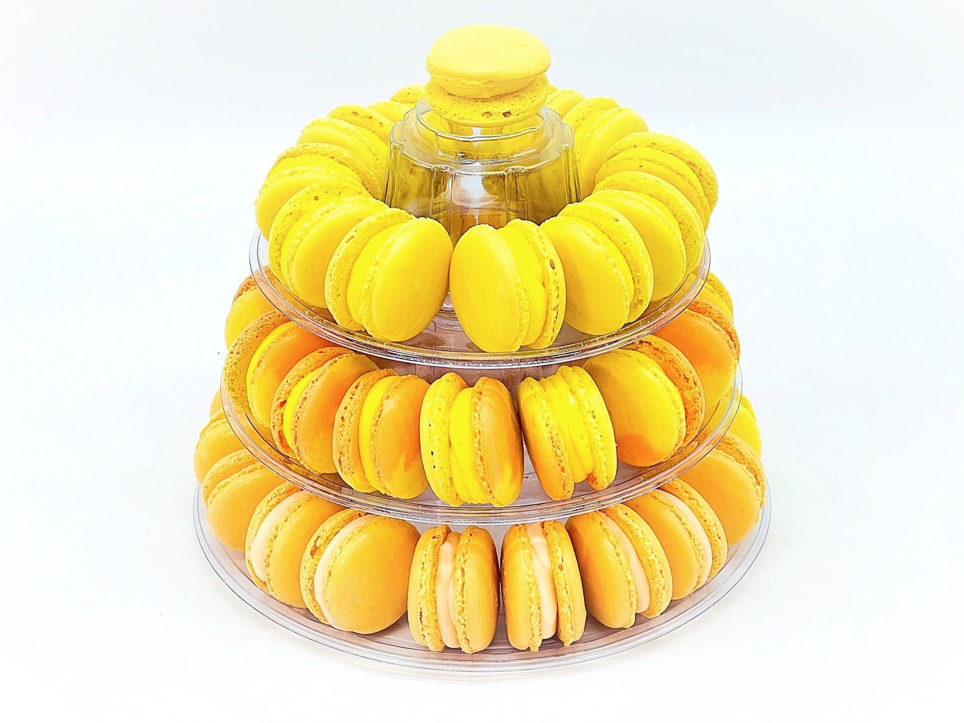 Lemon Orange Vegan French Macaron | Choose your Own flavors | Macaron Tower Included - Macaron Centrale3 Tier = 24