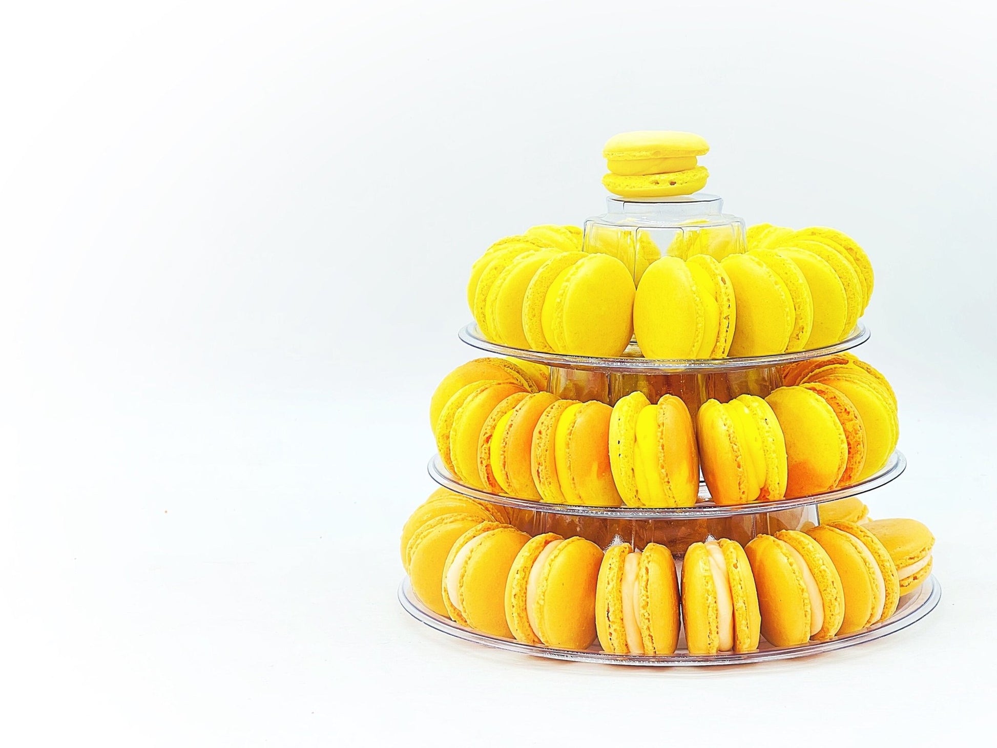 Lemon Orange Vegan French Macaron | Choose your Own flavors | Macaron Tower Included - Macaron Centrale3 Tier = 24