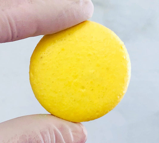 Lemon Yellow French Macaron Shell | Perfect for Cake Decorators or Your Dessert DIY Project - Macaron Centrale6 Pairs