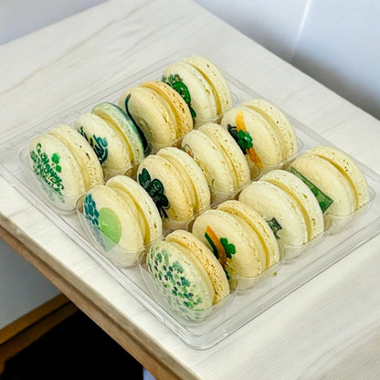 Luck, Love, and Macarons – 12 Pack St. Patrick’s Day Macaron Gift Set - Macaron CentraleSt. Patrick's DayBest Seller FlavorsClear Gift Box