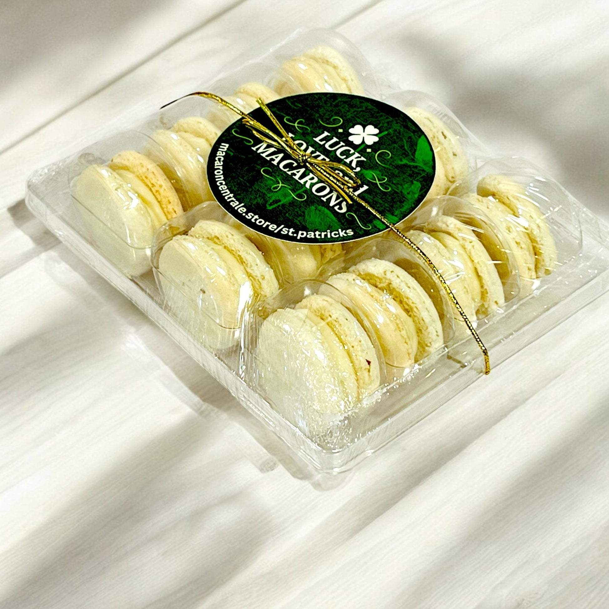 Luck, Love, and Macarons – 12 Pack St. Patrick’s Day Macaron Gift Set - Macaron CentraleSt. Patrick's DayBest Seller FlavorsStandard