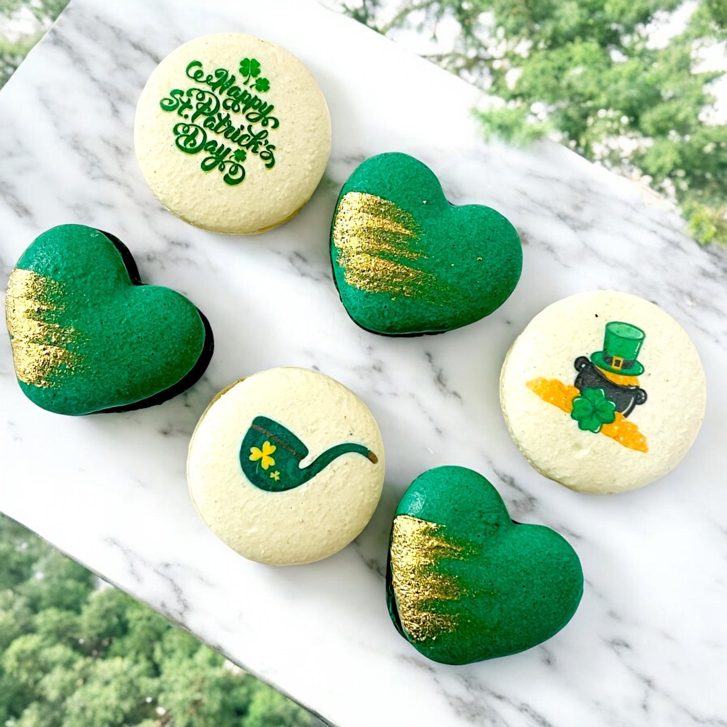 Luck, Love, and Macarons – Vegan St. Patrick’s Day Macaron Set - Macaron CentraleSt. Patrick's DayDefault Flavors4 Pack