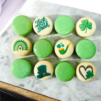 Luck of the Irish Macaron Gift Box (6 & 12 - Pack Options) - Macaron CentraleSt. Patrick's DayDefault Flavor - Classic Vanilla | Apple6 Pack