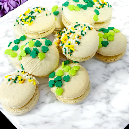 Lucky Shamrock Macarons – St. Patrick’s Day French Macarons, Pick a Flavor or Choose Vanilla - Macaron CentraleSt. Patrick's DayDefault - Classic Vanilla6 Pack