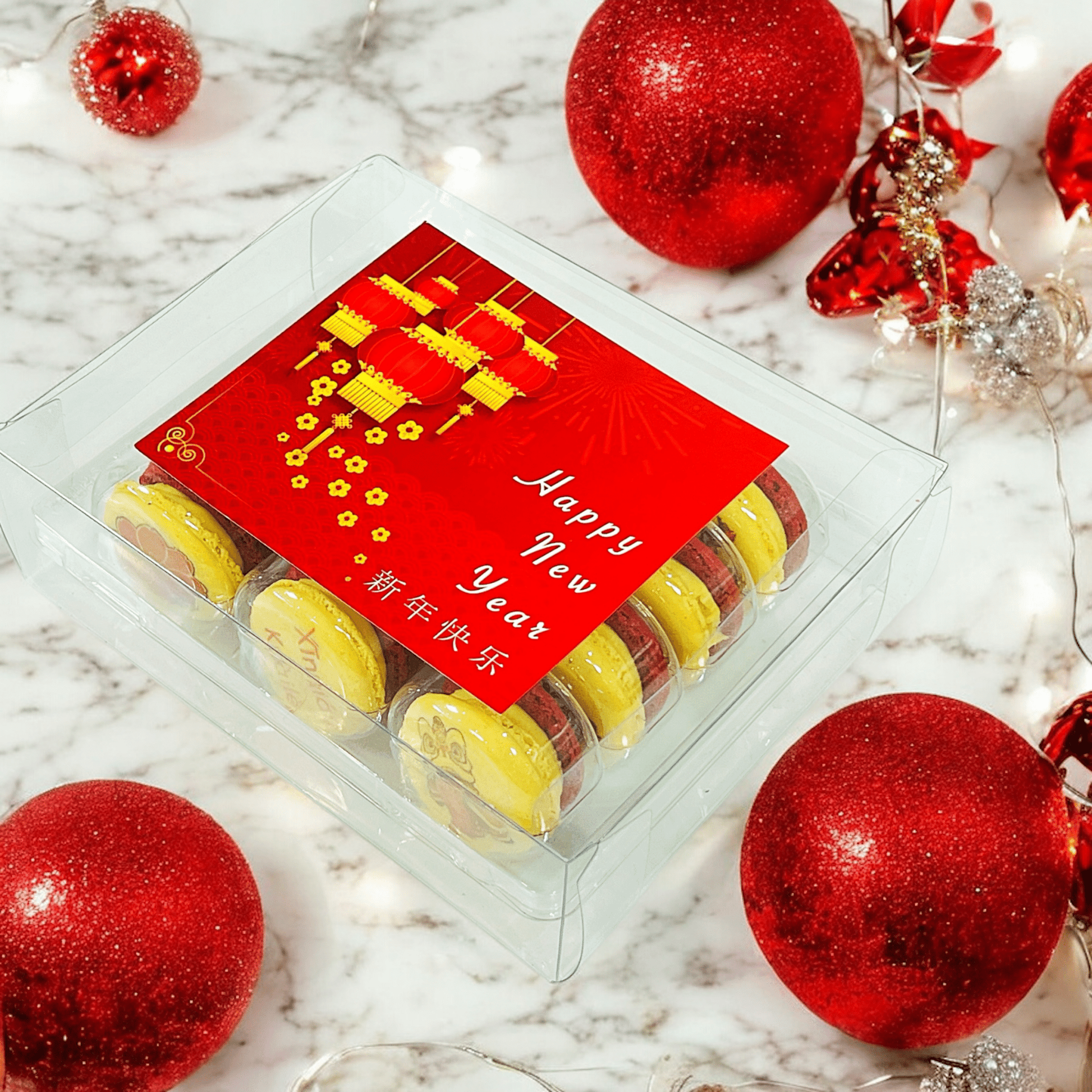 Lunar New Year Macaron Gift Box – Customizable Flavors, Elegant Presentation - Macaron CentraleLunar New Year6 Pack