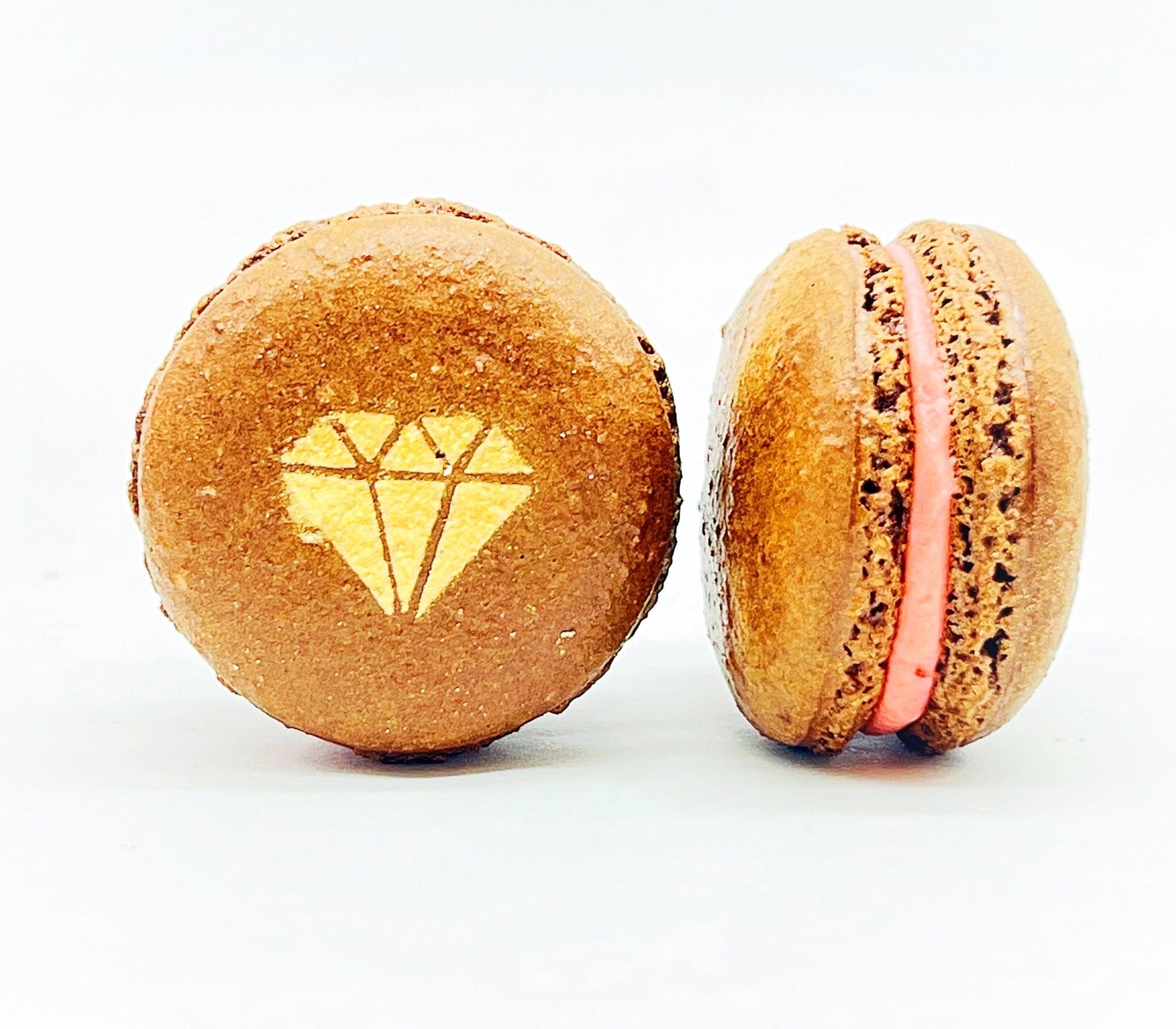 Luxe Mac | French Macarons with Diamond Airbrush | Available in 6, 12 and 24 Pack - Macaron CentraleBlackberry6 Pack