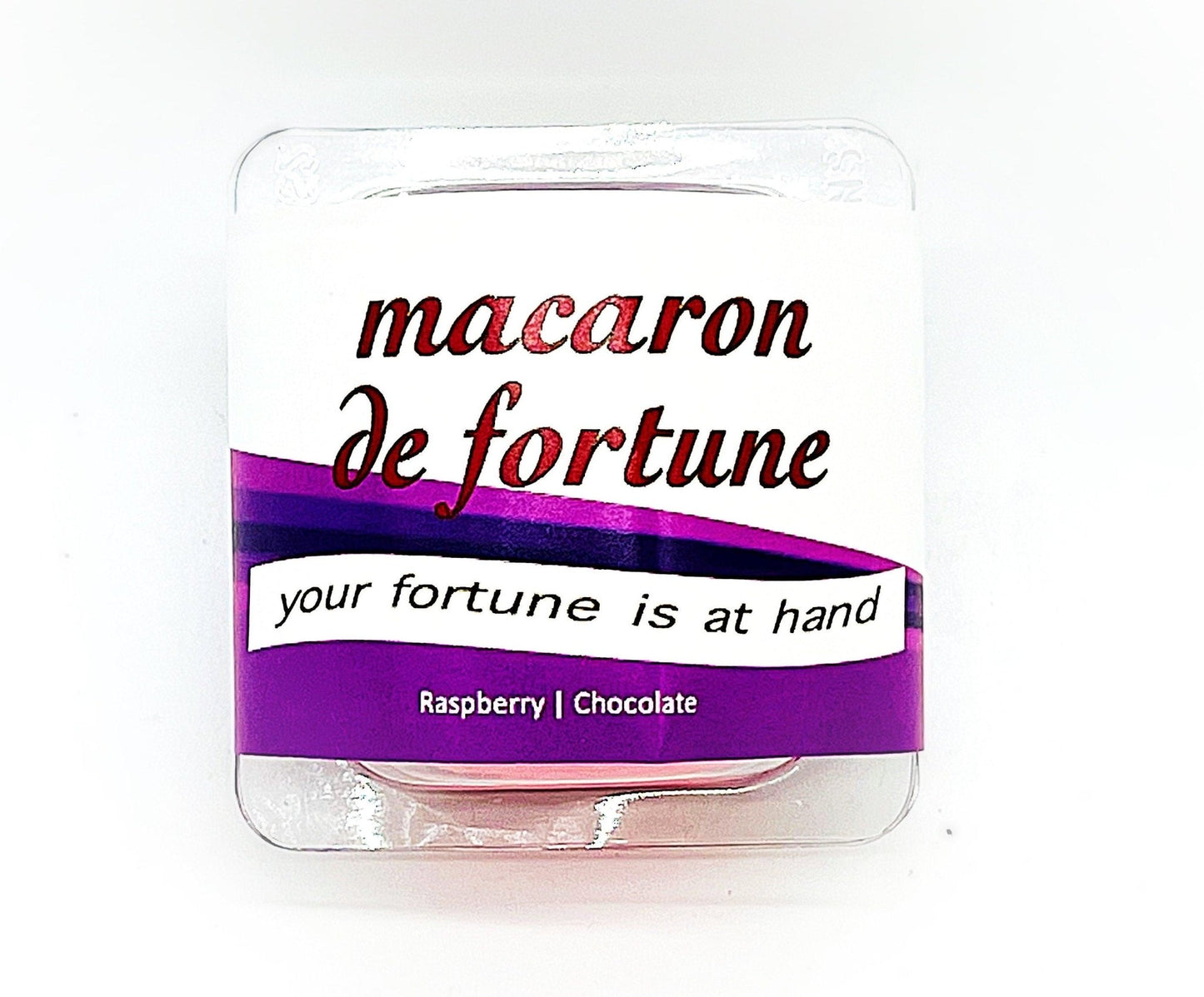 Macaron de Fortune | Fortune (French) Cookies | Raspberry & Chocolate Macarons - Macaron Centrale2 Set