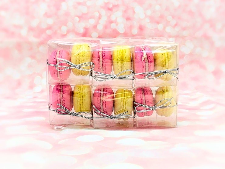 Macaron Gift Favors 2 Macarons - A Perfect Gift For Wedding/Birthday/Events/Parties - Macaron Centrale6 Pack