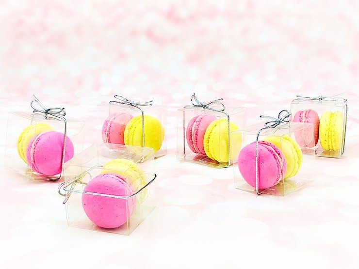 Macaron Gift Favors 2 Macarons - A Perfect Gift For Wedding/Birthday/Events/Parties - Macaron Centrale6 Pack