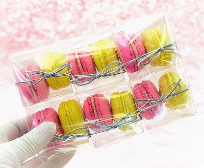 Macaron Gift Favors 2 Macarons - A Perfect Gift For Wedding/Birthday/Events/Parties - Macaron Centrale6 Pack