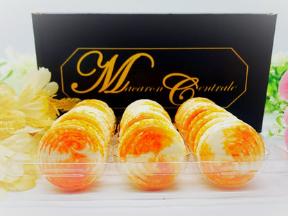 Mango Cheesecake Macarons (6 Pack) | Ideal for celebratory events. - Macaron Centrale