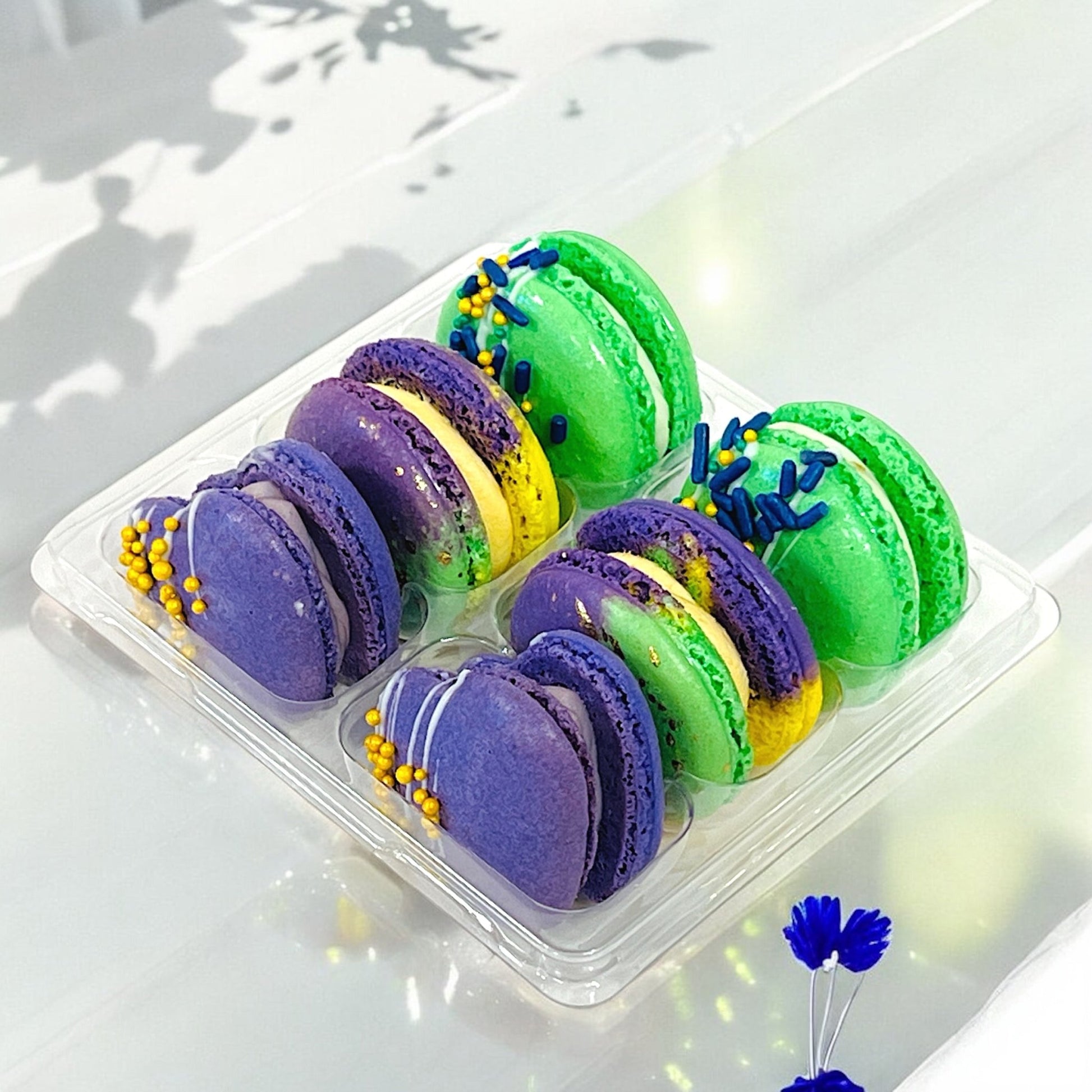 Mardi Gras Macaron Gift Set – Festive Box & Three Flavors - Macaron CentraleLunar New Year6 Pack