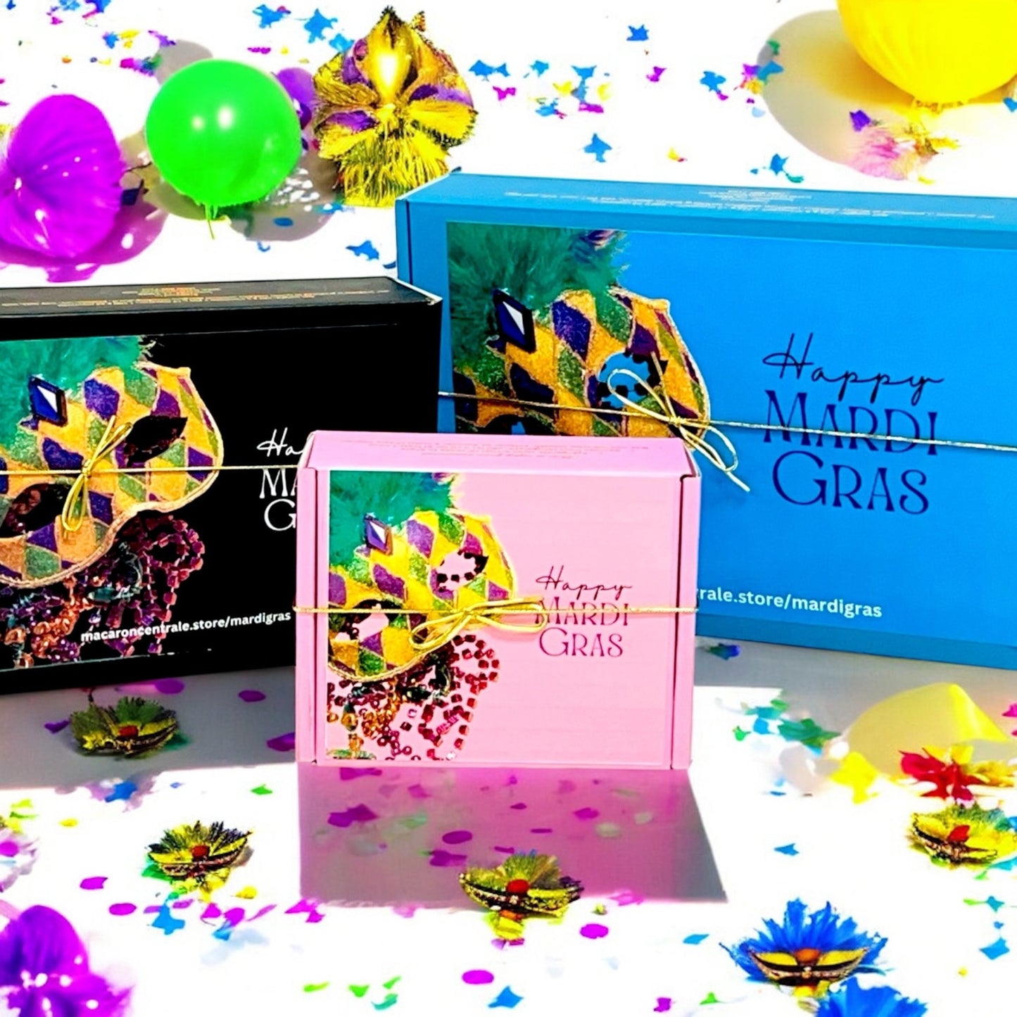 Mardi Gras Macaron Gift Set – Festive Box & Three Flavors - Macaron CentraleLunar New Year6 Pack