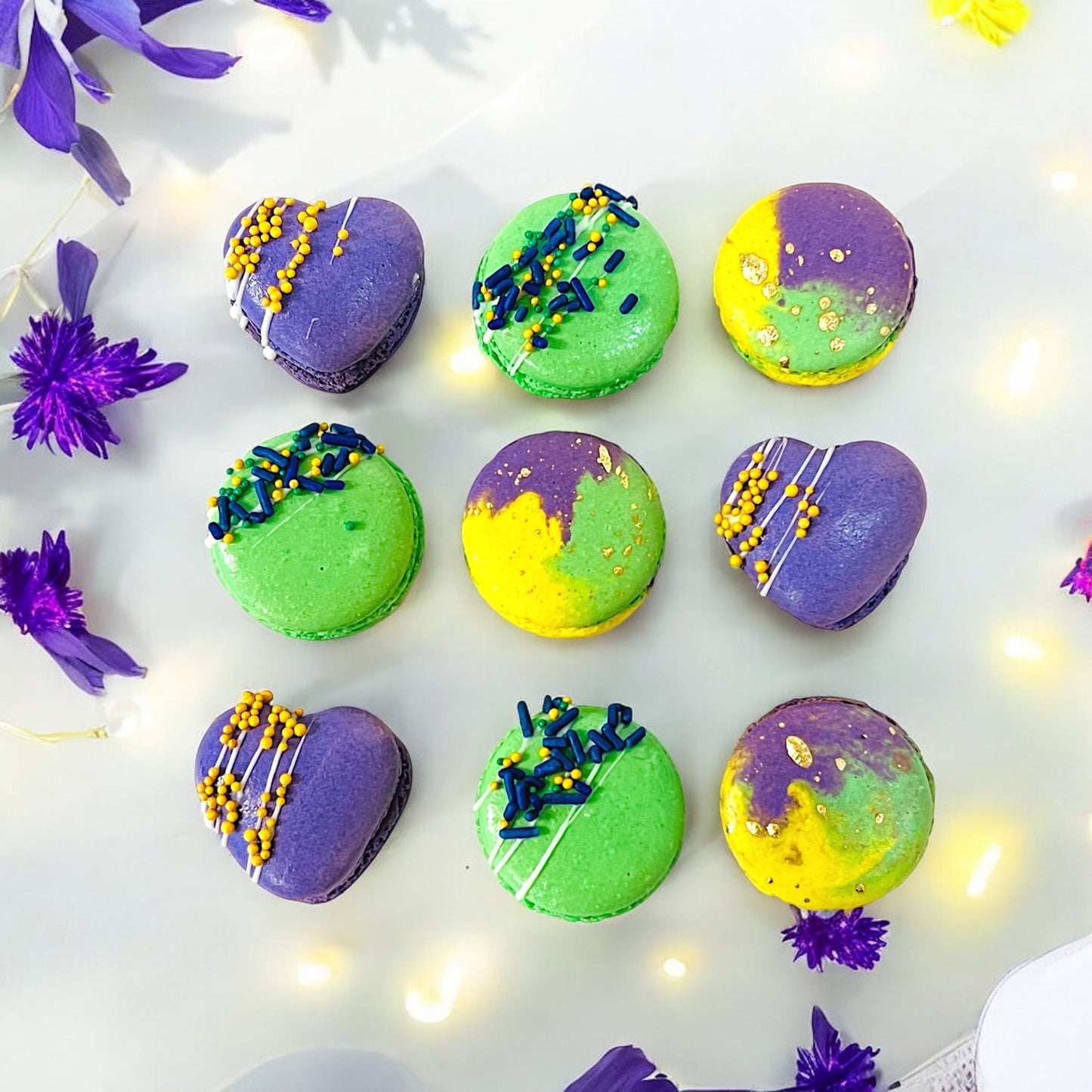 Mardi Gras Macaron Gift Set – Festive Box & Three Flavors - Macaron CentraleLunar New Year6 Pack