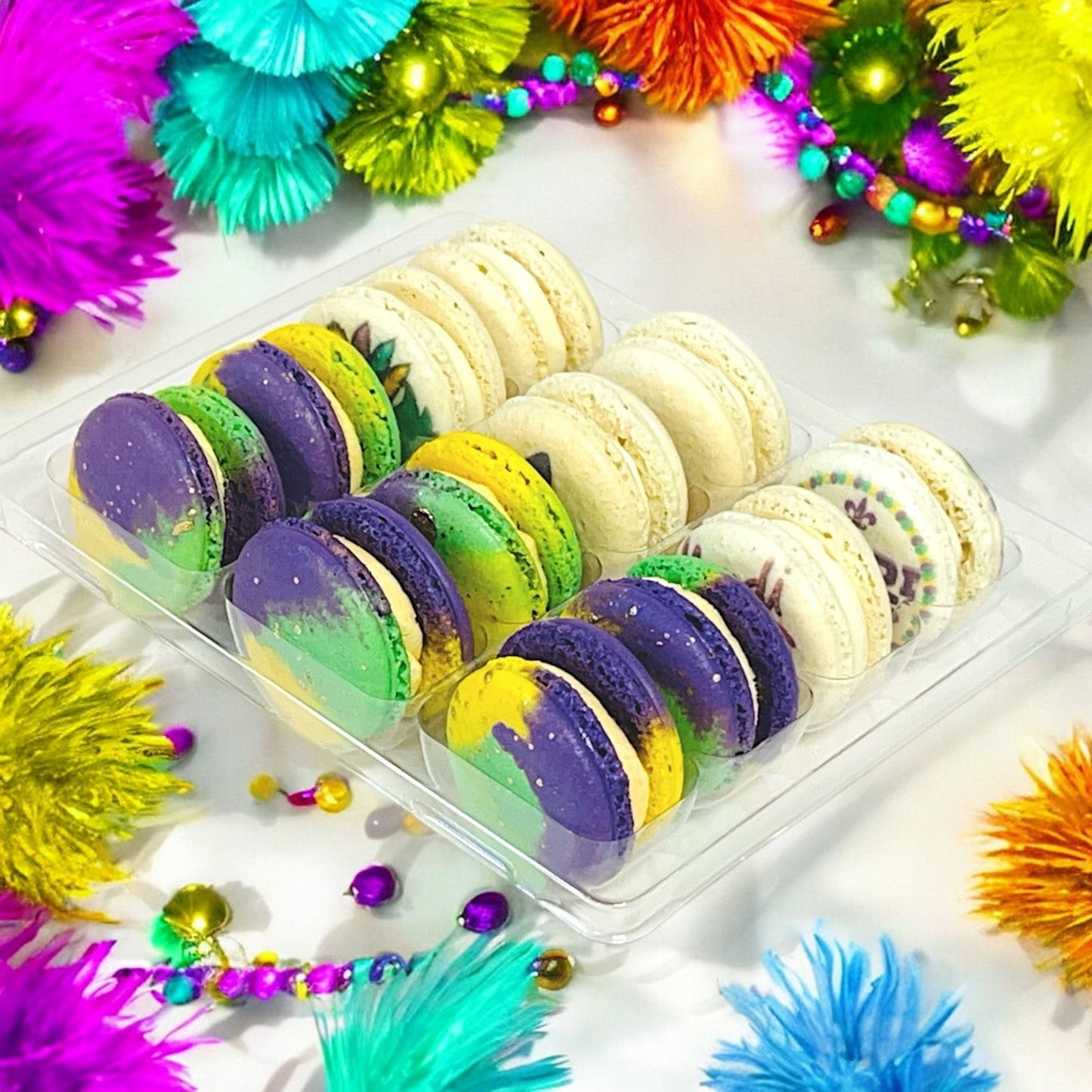 Mardi Gras Macaron Gift Set – Pick Your Own Flavors - Macaron CentraleLunar New Year6 Pack