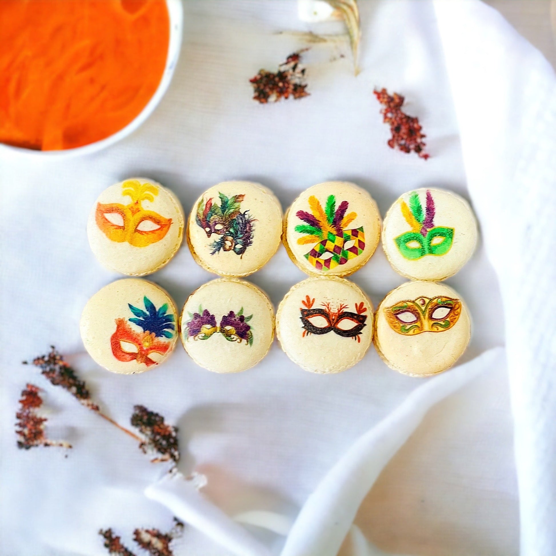 Masquerade Magic: Custom Flavored Macarons - Macaron Centrale6 Pack