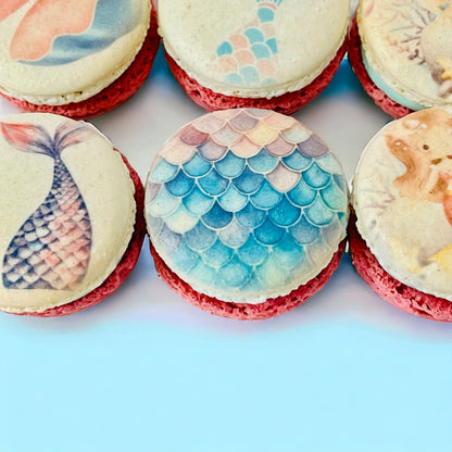 Mermaid Magic French Macarons - Macaron Centrale6 Pack