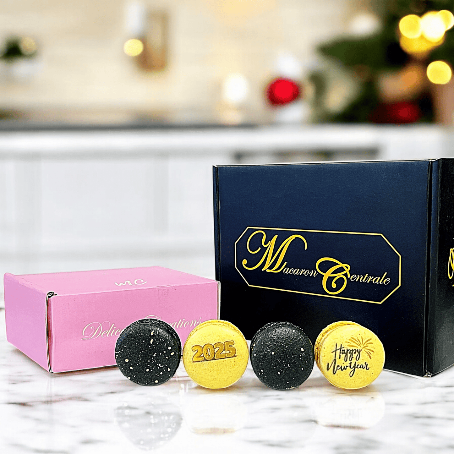 New Year 2025 Macaron Gift Set – Customizable Flavors in Elegant Packaging - Macaron CentraleNew Year6 Pack