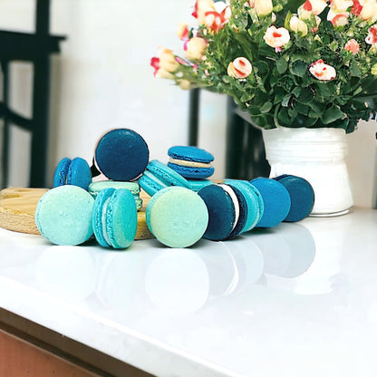 Ombre Blue Macaron Collection - Macaron Centrale16 Pack