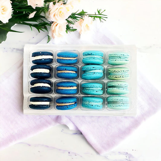 Ombre Blue Macaron Collection - Macaron Centrale16 Pack