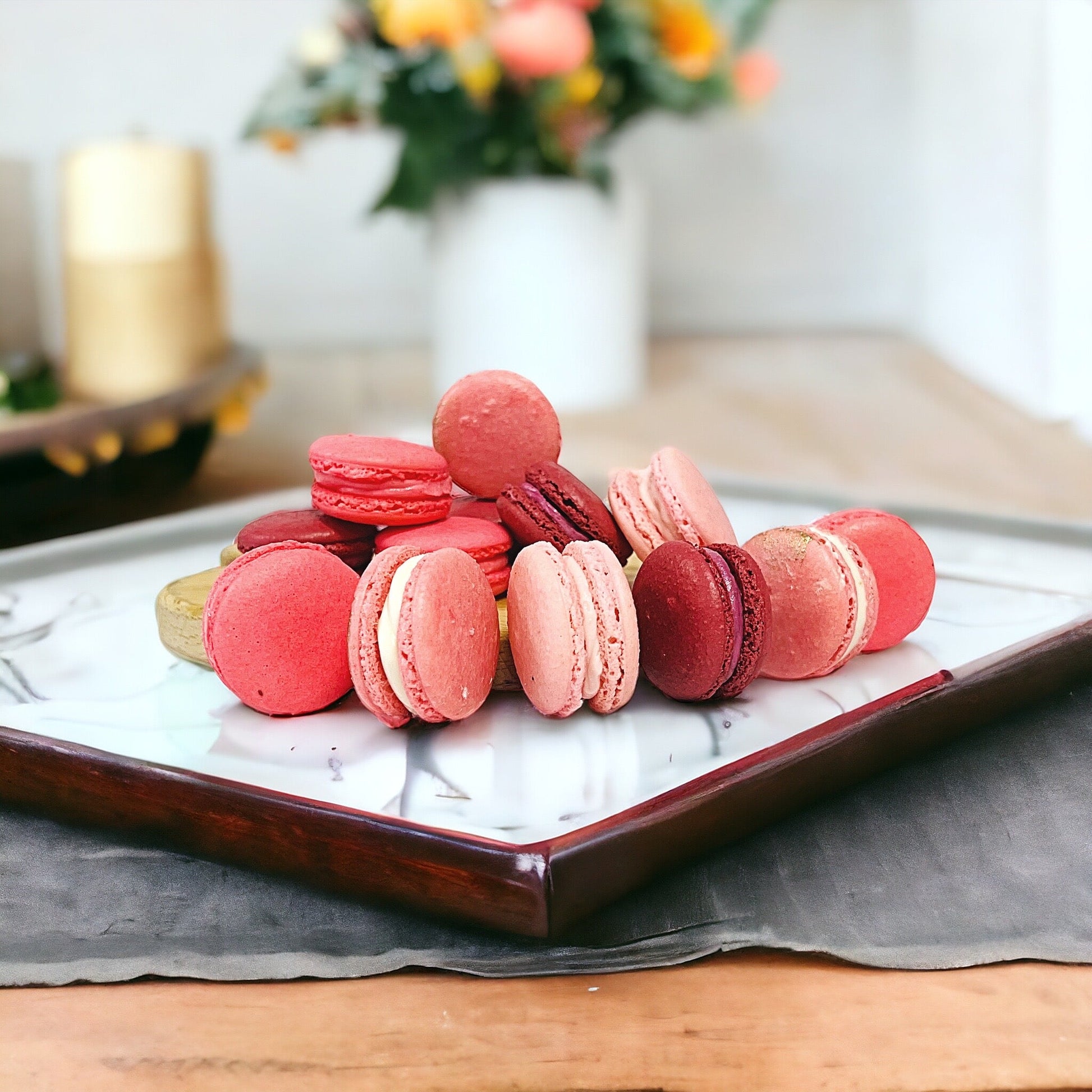 Ombre Pink Macaron Collection - Macaron Centrale16 Pack