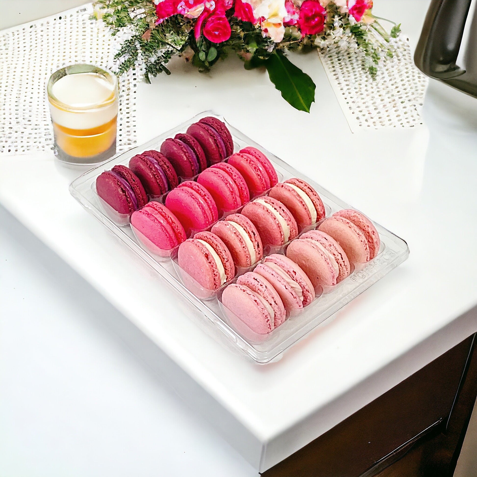 Ombre Pink Macaron Collection - Macaron Centrale16 Pack