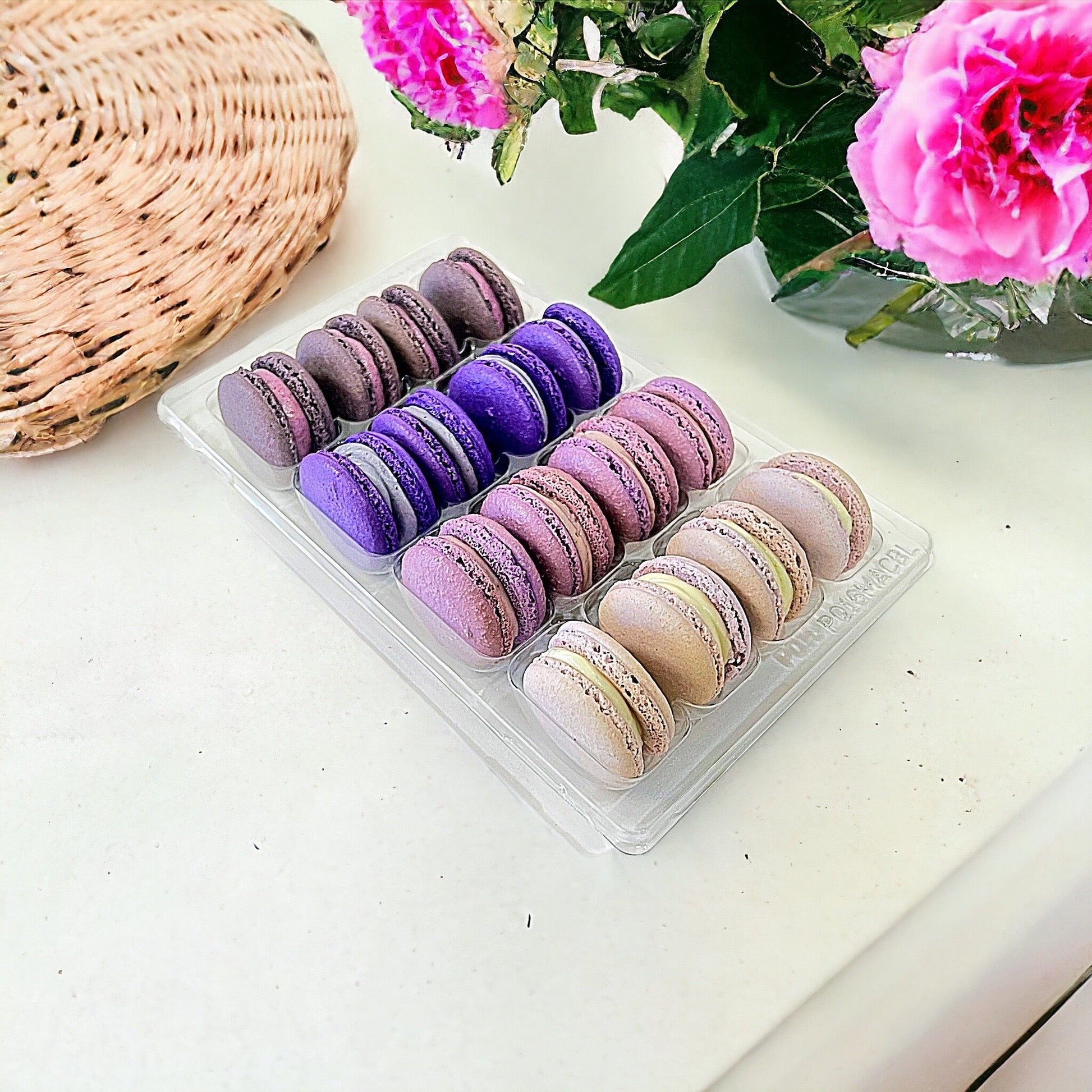 Ombre Purple Macaron Collection - Macaron Centrale16 Pack