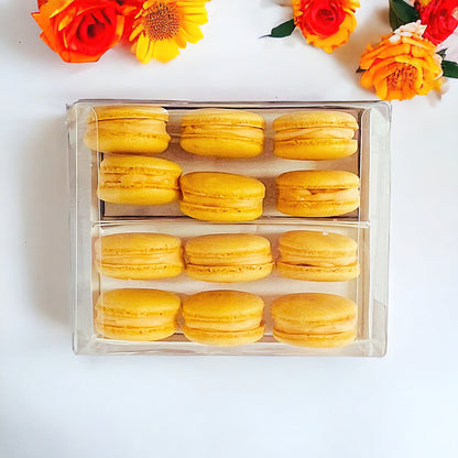 Orange Cream Macaron Sucettes En Gros | Available in 24 & 48 Sucettes - Macaron Centrale24 Pack