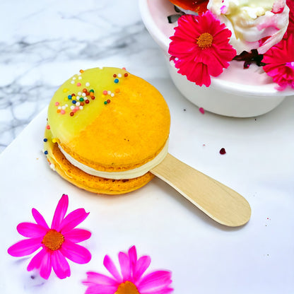 Orange Marmalade French Macaron Cake Pop | Available in 12 & 24 - Macaron Centrale12 Pack