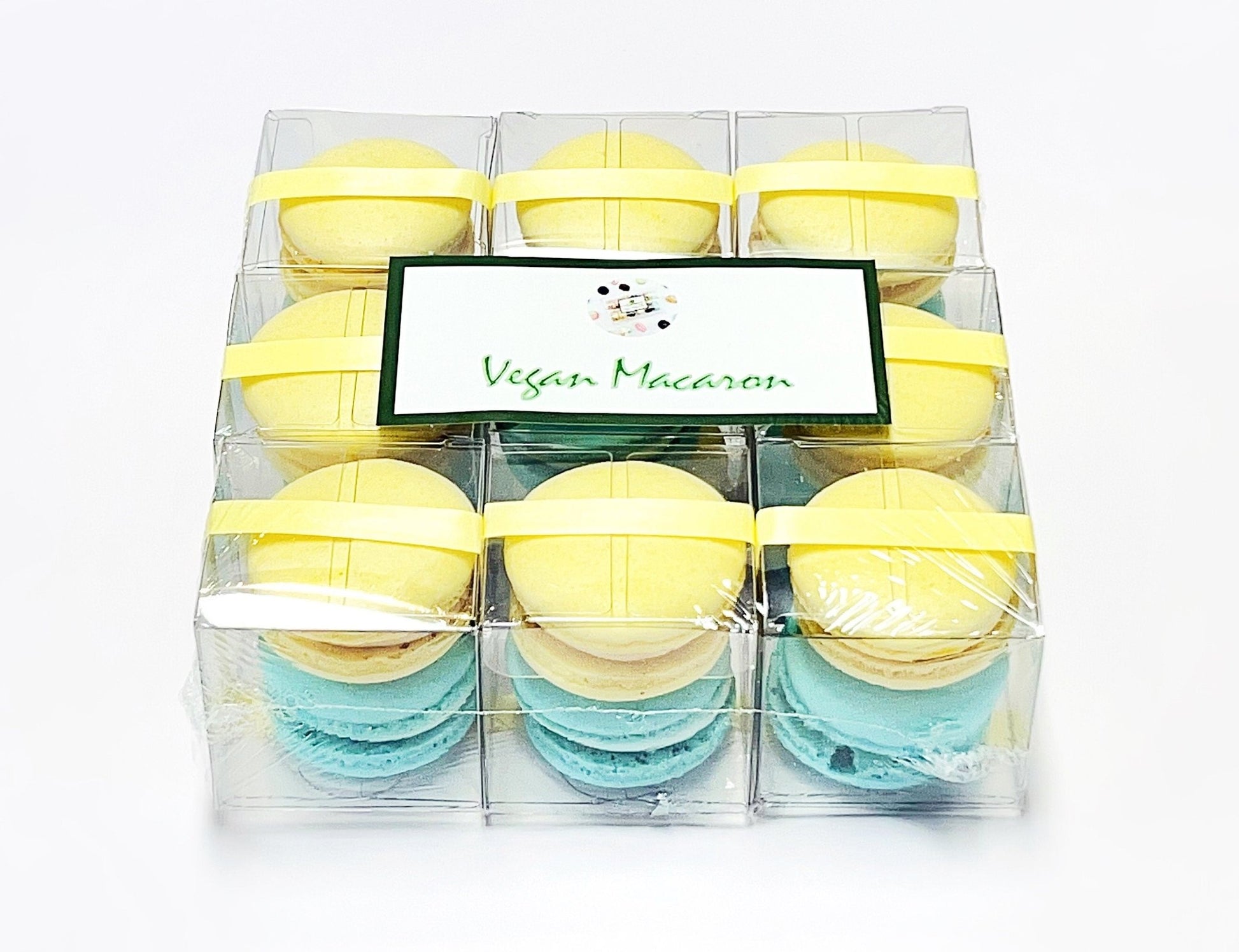 Party Favor Vegan Macaron Gift Box | Customize Your Own Macaron | Beautiful Centerpiece For Your Guests to Admire - Macaron CentralePink9 Pack