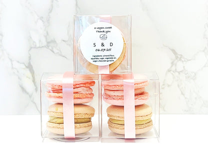 Party Favor Vegan Macaron Gift Box | Pick Your Flavors | (9 Set) - Macaron Centrale