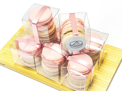 Party Favor Vegan Macaron Gift Box | Pick Your Flavors | (9 Set) - Macaron Centrale