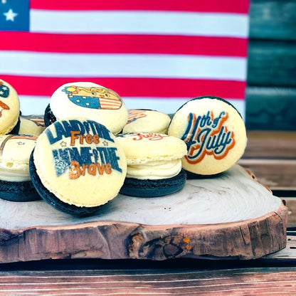 Patriotic Celebration Macarons - Macaron Centrale4th of July6 Pack