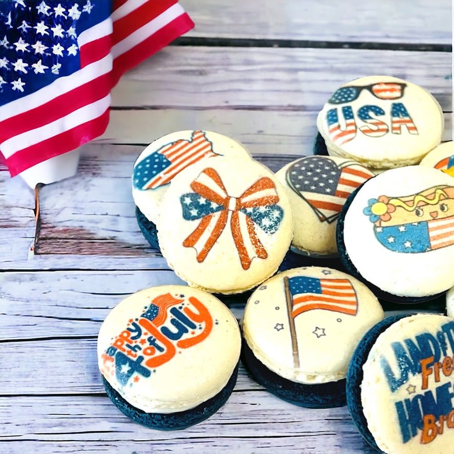 Patriotic Celebration Macarons - Macaron Centrale4th of July6 Pack